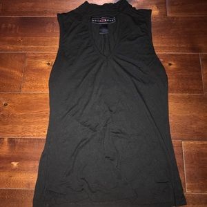 Soft black v neck with choker